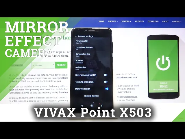 Video thumbnail for How to Turn Off Camera Mirror Effect in VIVAX Point X503 – Remove Reflection Feature