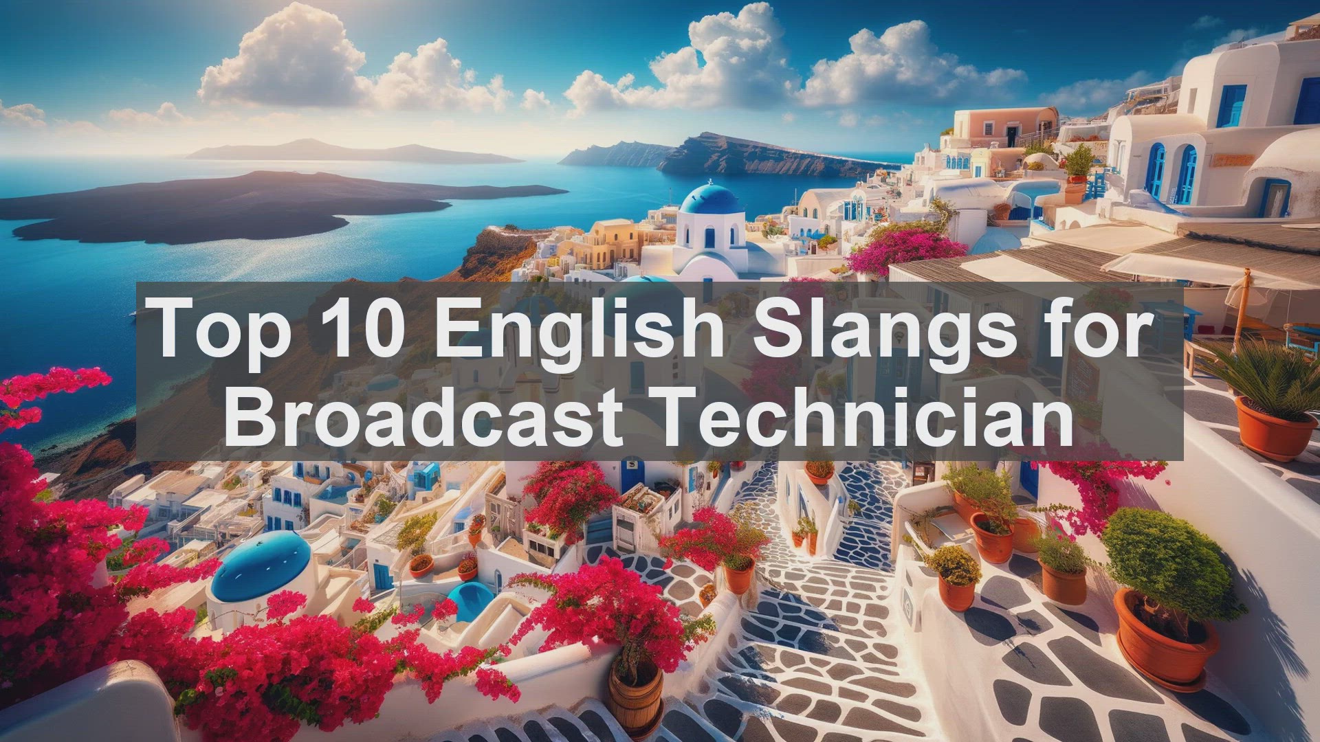 'Video thumbnail for Top 10 English Slangs for Broadcast Technician'