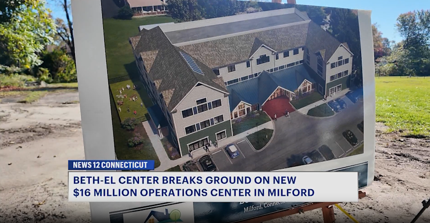Video thumbnail for Beth-El Center breaks ground on new $16 million operations center in Milford