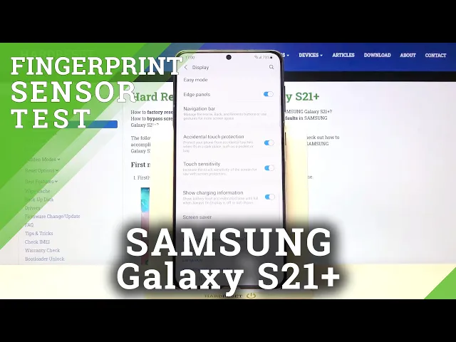 Video thumbnail for How to Increase Fingerprint Scanner Sensitivity in SAMSUNG Galaxy S21+