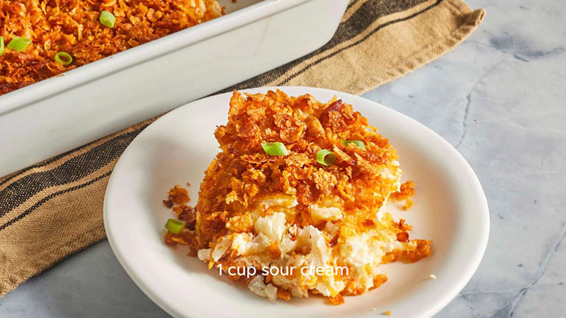 'Video thumbnail for Cheesy Potatoes Recipe'