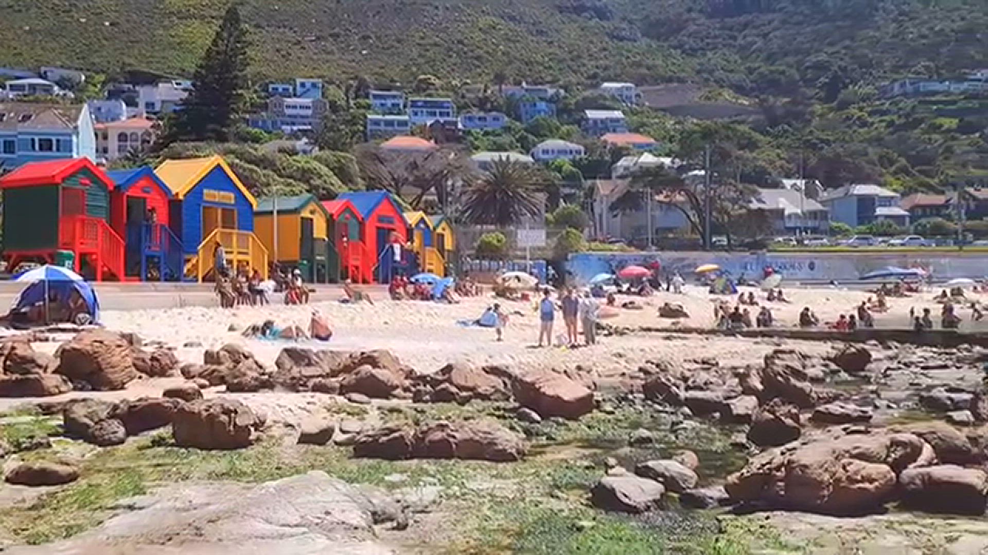 'Video thumbnail for colored beach houses'