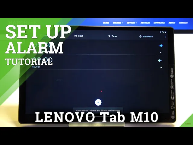 Video thumbnail for How to Adjust Clock Alarm in Lenovo Tab M10 - Set Wake Up Time