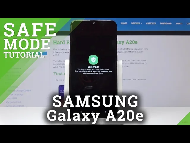 Video thumbnail for SAMSUNG Galaxy A20e How to Enter / Quit Safe Mode