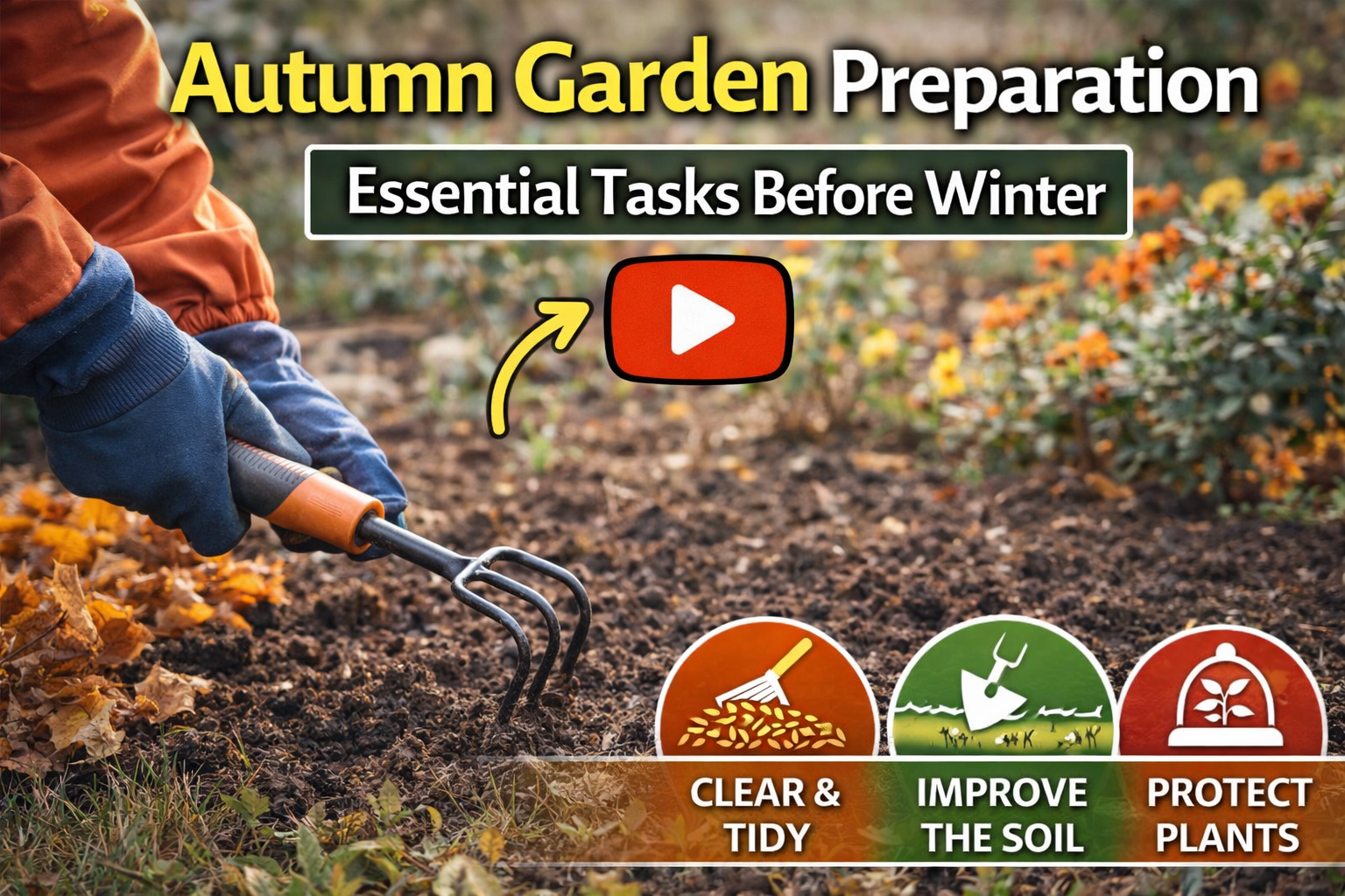Video thumbnail for Autumn Garden Preparation | Essential Tasks Before Winter