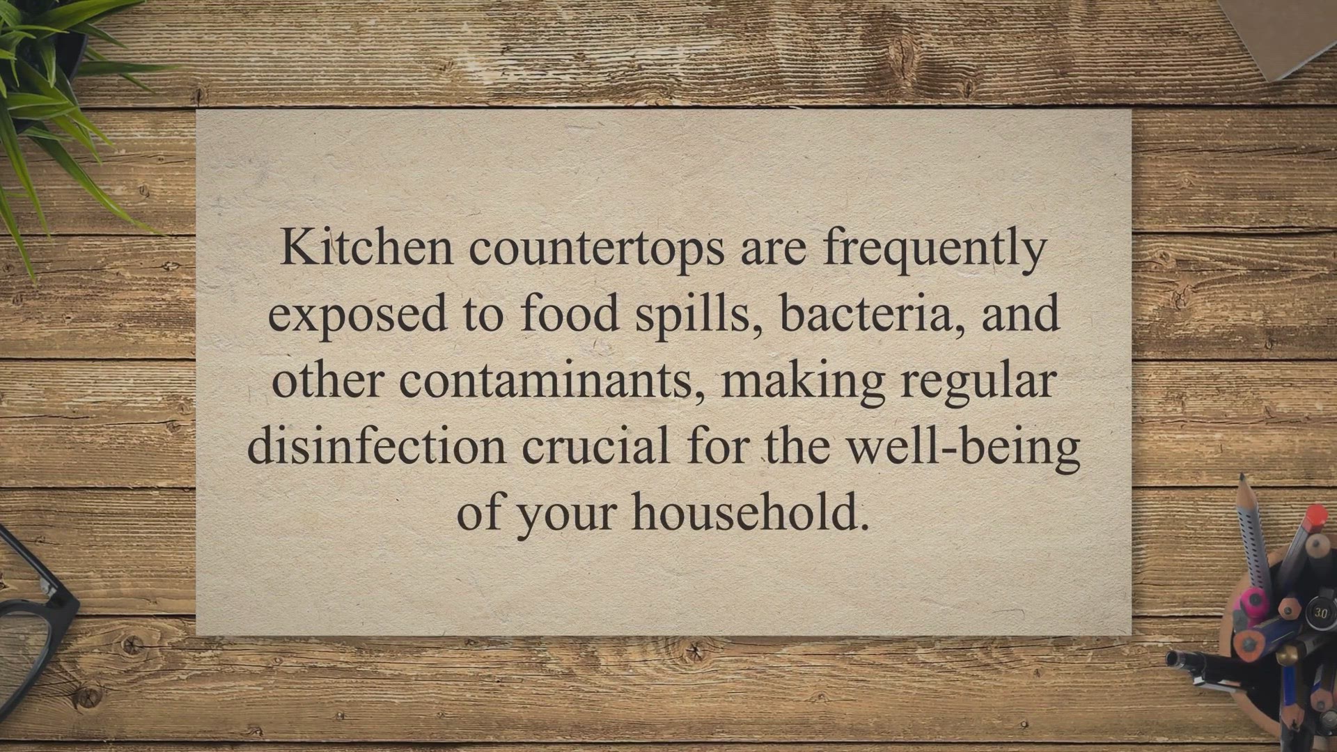 Video thumbnail for How To Disinfect Kitchen Countertops