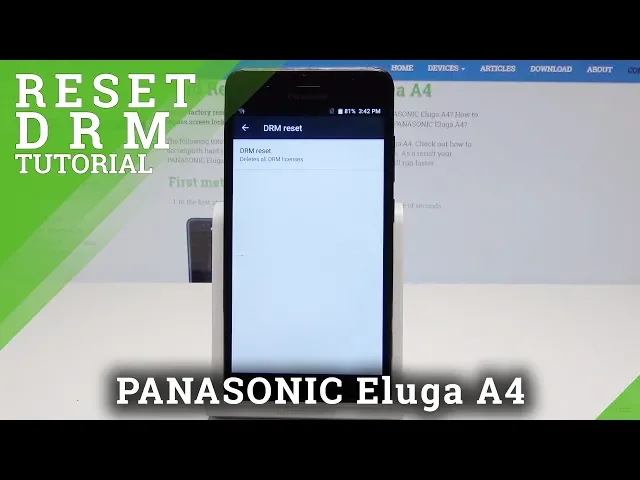 Video thumbnail for Reset DRM PANASONIC Eluga A4 - How to Clear Media Licences