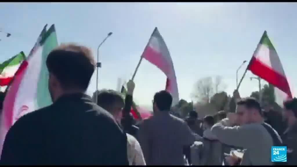 Video thumbnail for More protests in Iran as talks continue with US