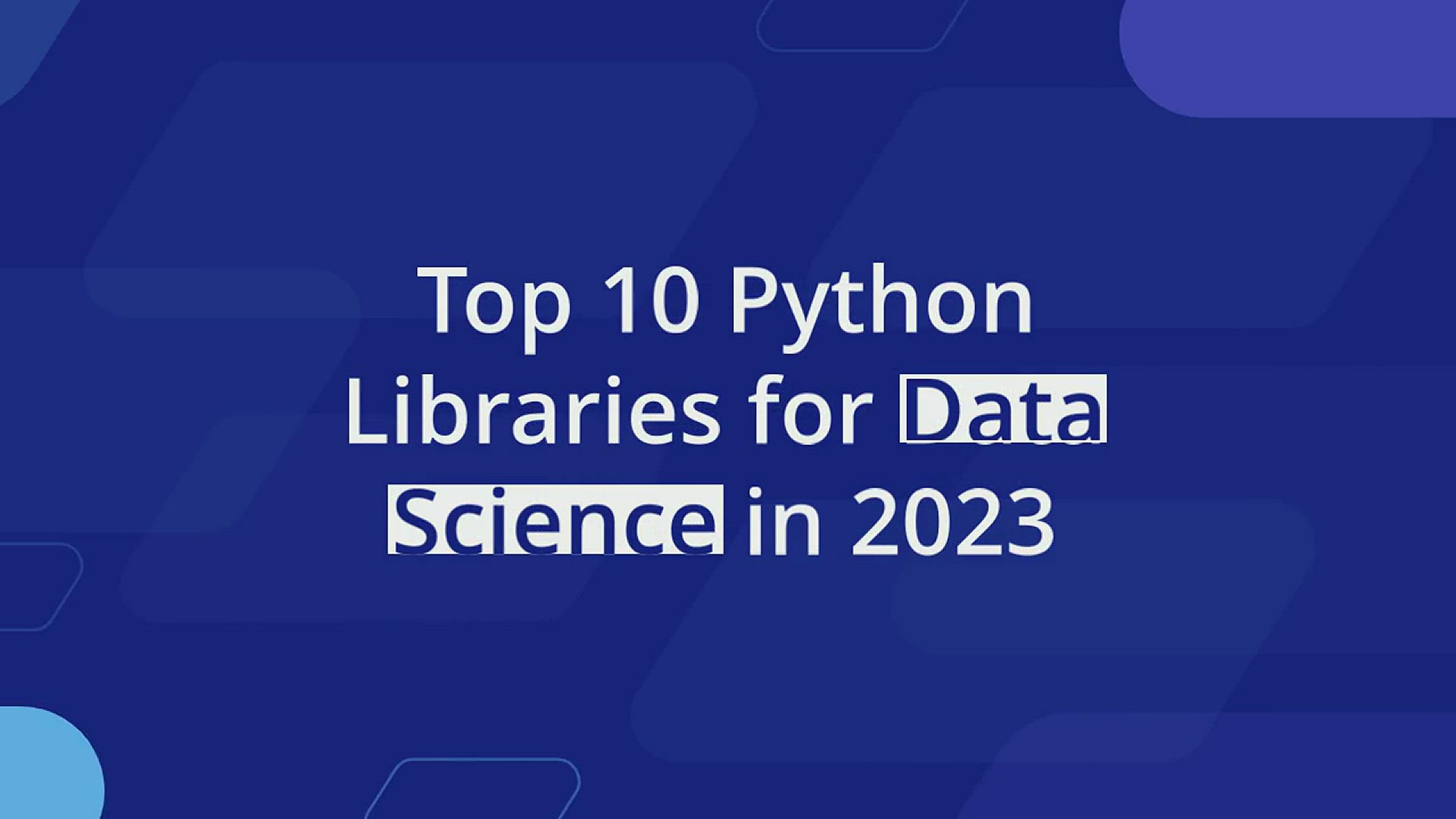 'Video thumbnail for Top 10 Python Libraries for Data Science'