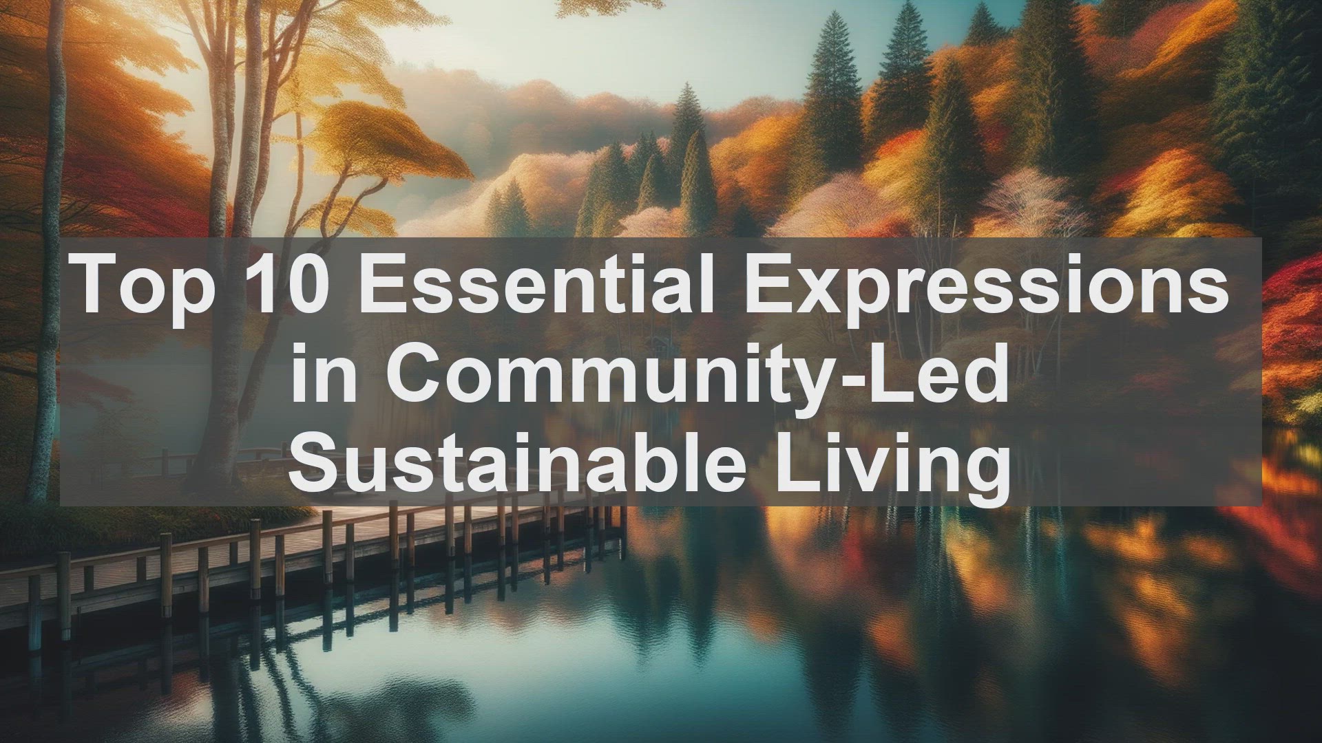 'Video thumbnail for Top 10 Essential Expressions in CommunityLed Sustainable Living'