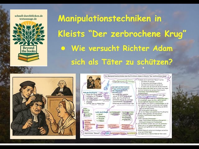 Video thumbnail for Kleist, "Krug" - Manipulationstechniken des Richters Adam - Superstatement mit Schaubild-Verankerung
