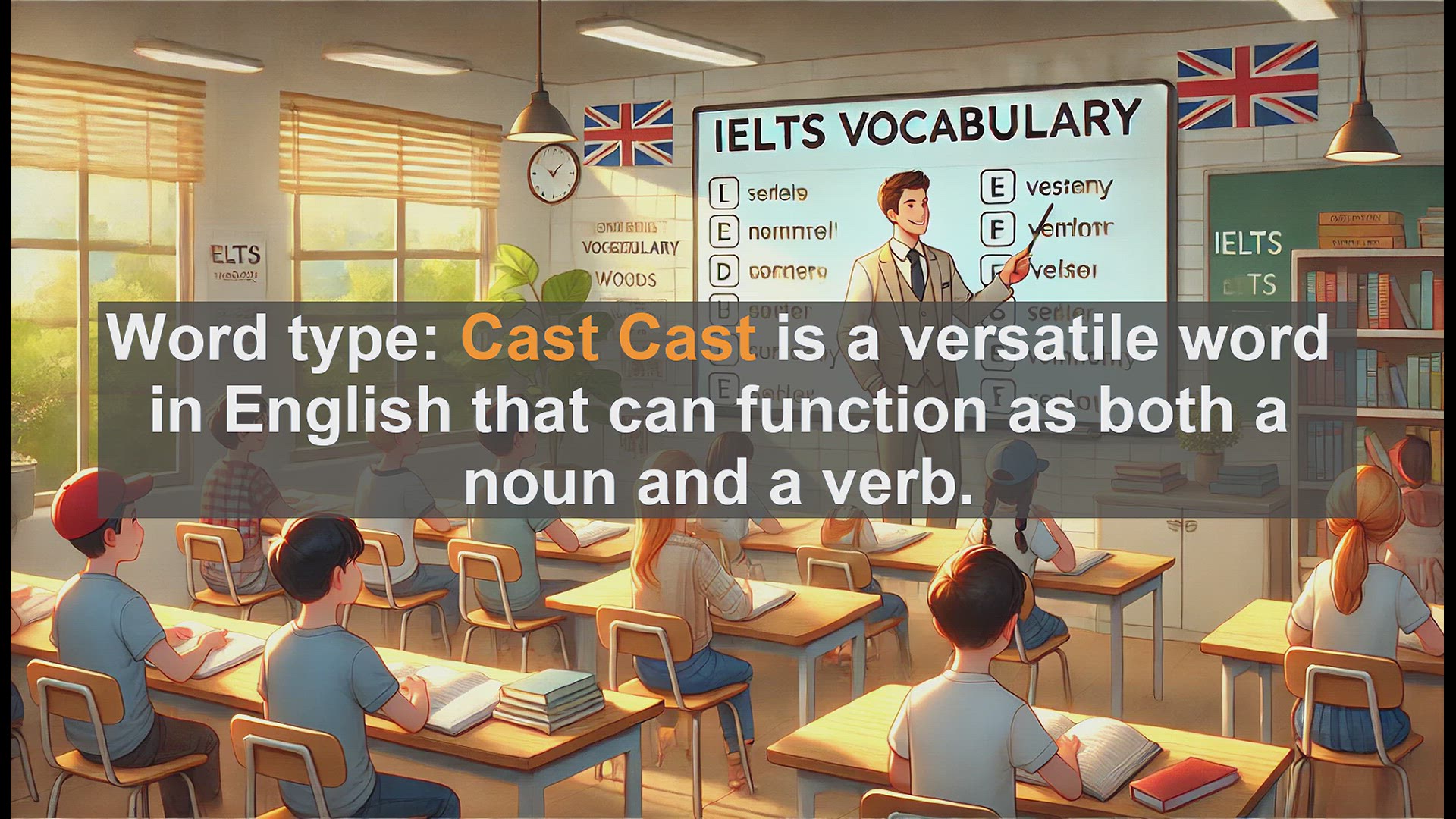 'Video thumbnail for 2500 Must Know IELTS 6.5 Vocabulary - Cast: A Versatile Word for IELTS Success'