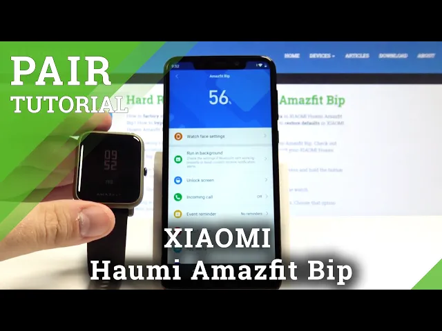 Video thumbnail for How to Pair Xiaomi Huami Amazfit Bip with Smartphone