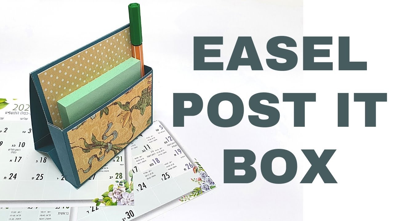 Video thumbnail for DIY Easel Post It Box