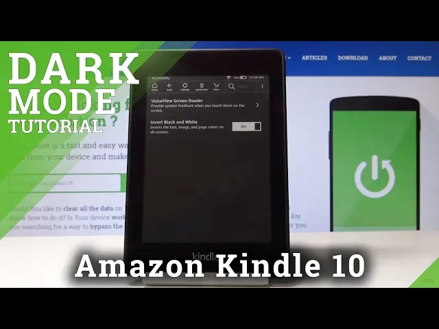 Video thumbnail for How to Inver Colors in Amazon Kindle 10 - Dark Theme