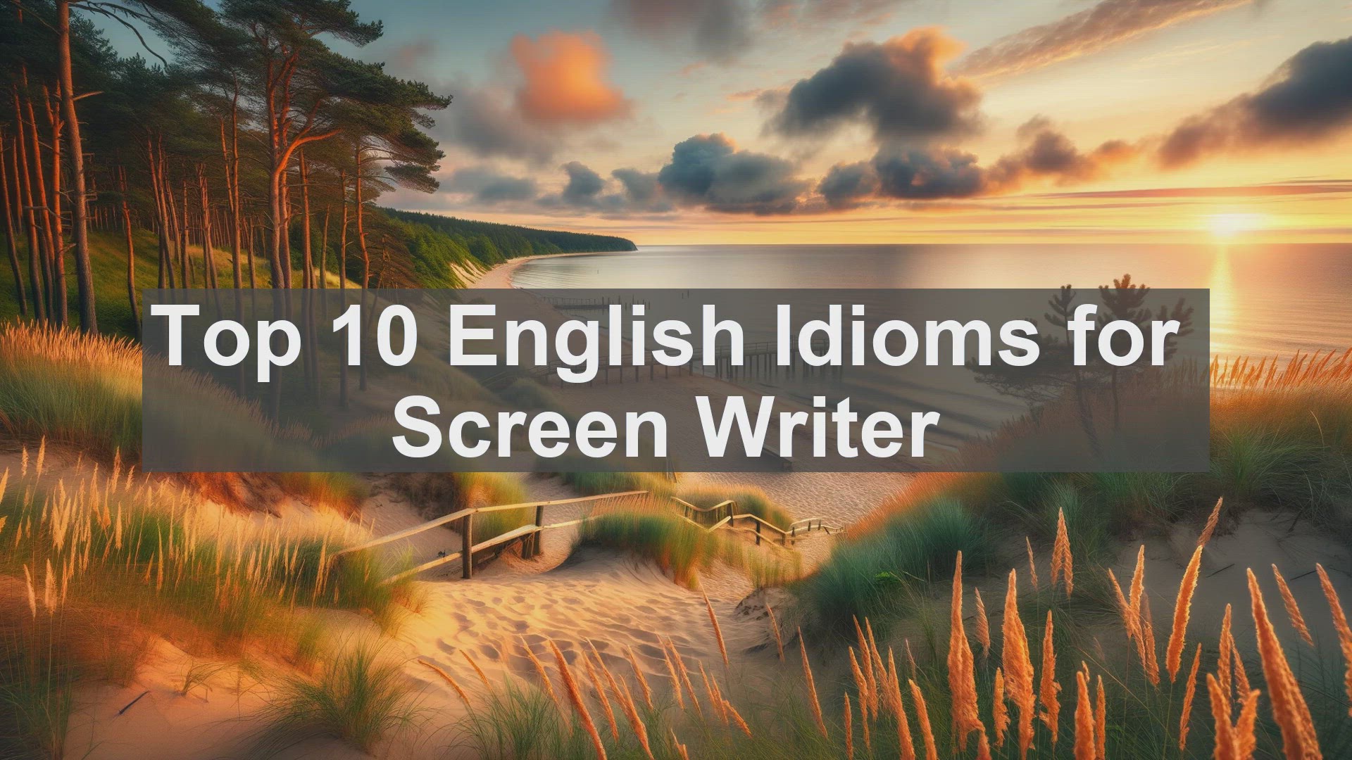 'Video thumbnail for Top 10 English Idioms for Screen Writer'