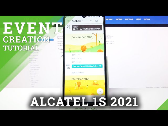 Video thumbnail for How to Add Event to Calendar on ALCATEL 1S 2021 – Use Calendar
