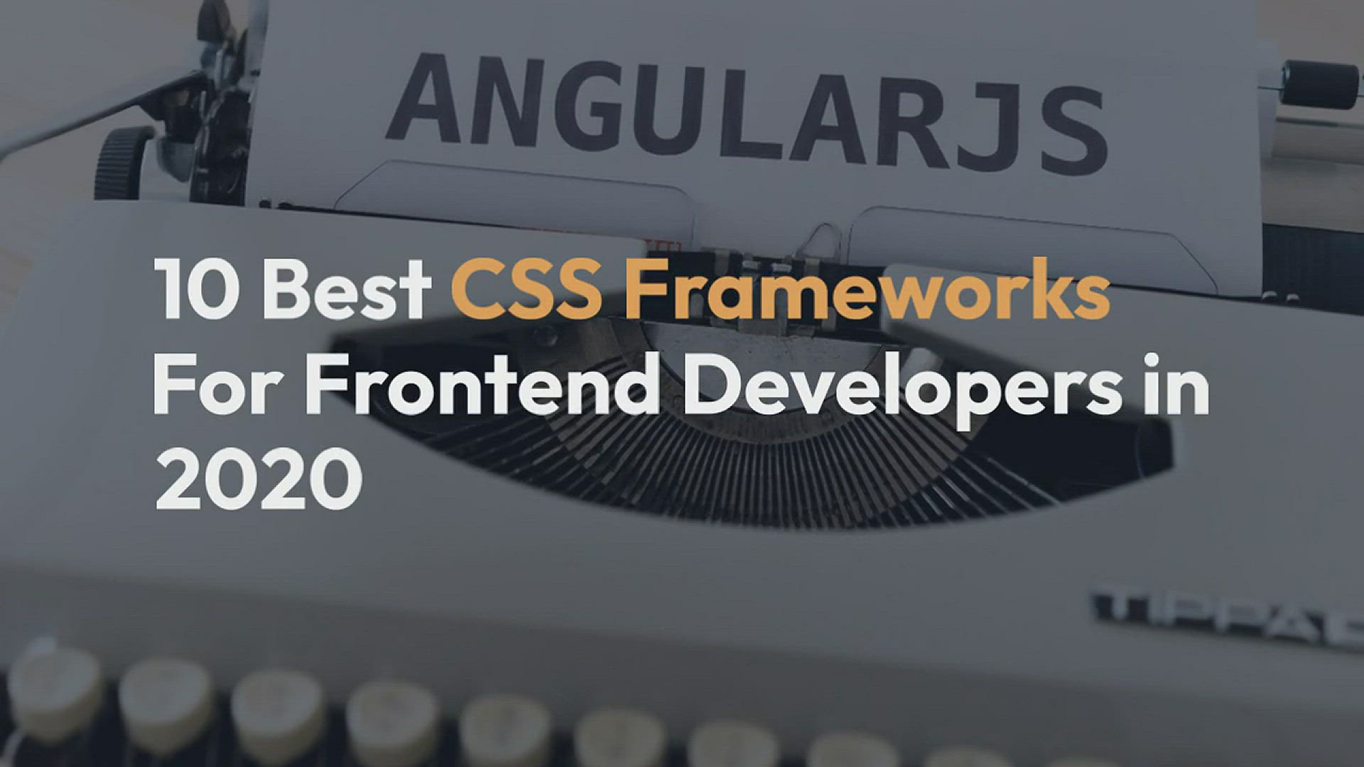 'Video thumbnail for 10 Best CSS Frameworks For Frontend Developers in 2023'