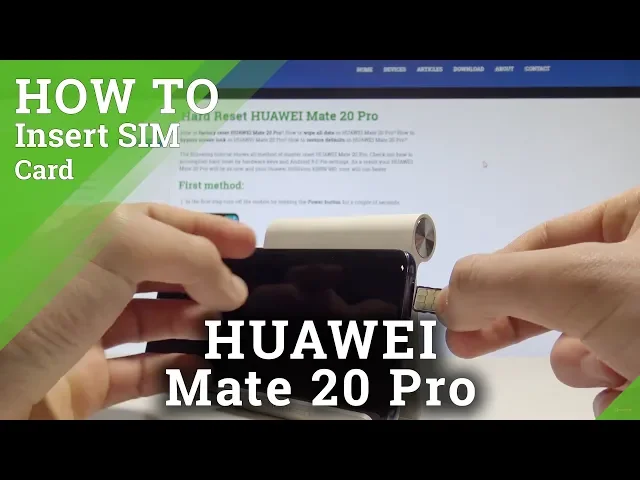 Video thumbnail for How to Insert Nano SIM into HUAWEI Mate 20 Pro - SIM Installation