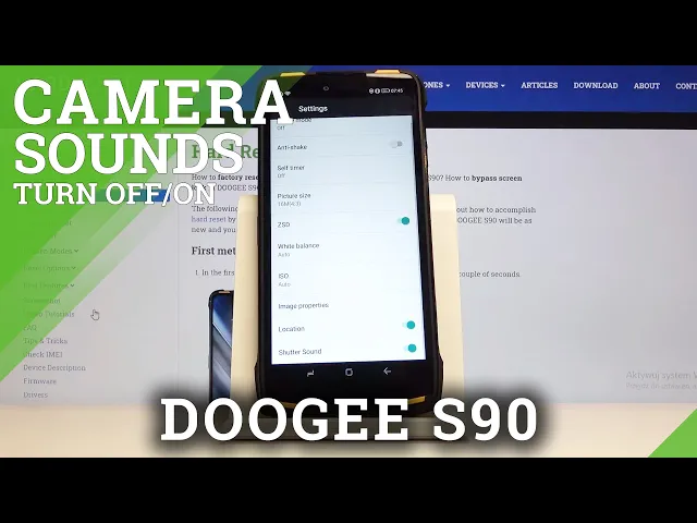 Video thumbnail for How to Turn On / Off Camera Sounds in DOOGEE S90 – Camera Settings