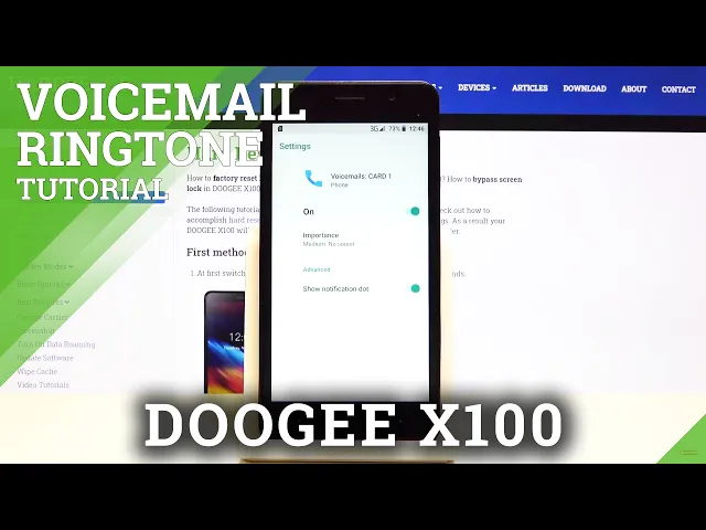 Video thumbnail for How to Remove Voicemail Notifications in Doogee X100 - Turn Off Voicemail Notifications