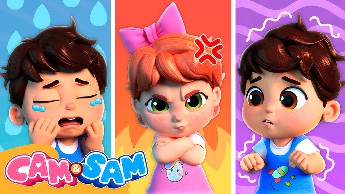Video thumbnail for Emotions Songs 🥺😱🙂 Babies Learn Emotions | Kids Songs & Nursery Rhymes | Cam & Sam