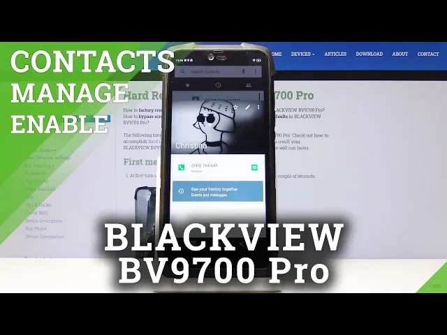 Video thumbnail for How to Add Photo to Contact in BLACKVIEW BV9700 Pro - Personalize Contact