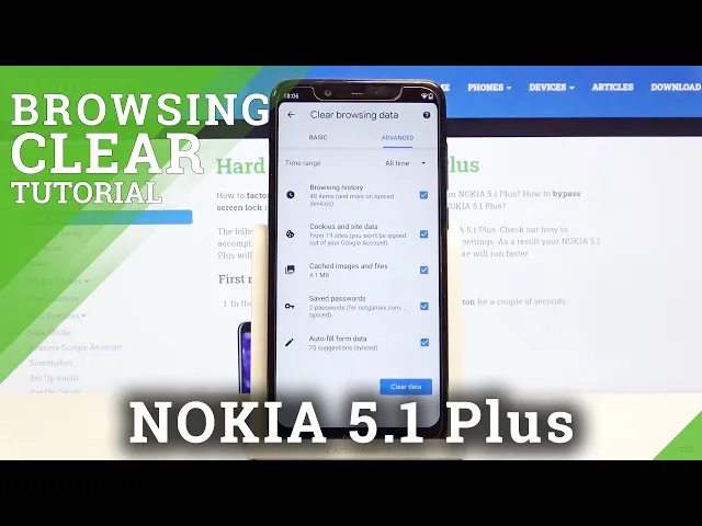 Video thumbnail for How to Clear Browsing Data in NOKIA 5.1 Plus – Erase Browser History