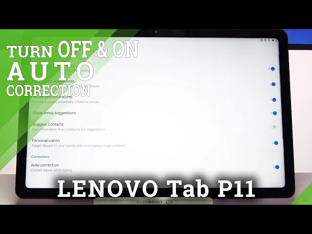 Video thumbnail for How to Enter Text Correction Options in LENOVO Tab P11 – Activate Text Correction Options
