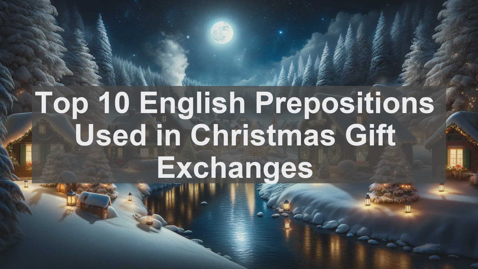 'Video thumbnail for Top 10 English Prepositions Used in Christmas Gift Exchanges'