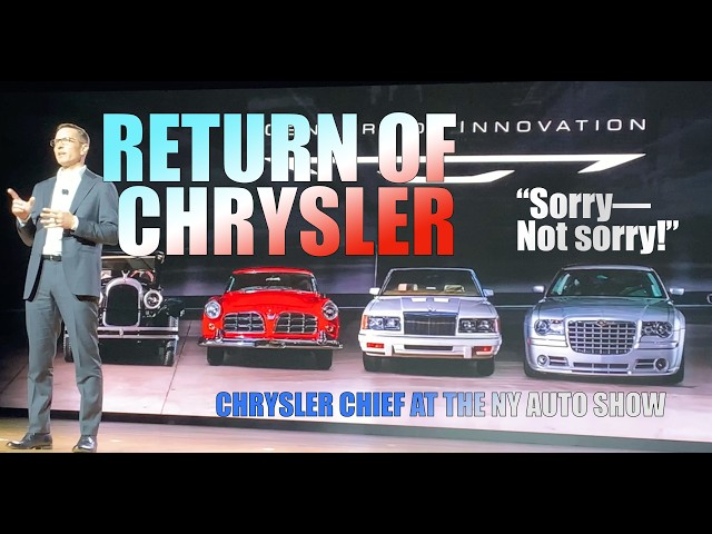 Video thumbnail for Chrysler returns without apologies—a new vision for a century-old marque