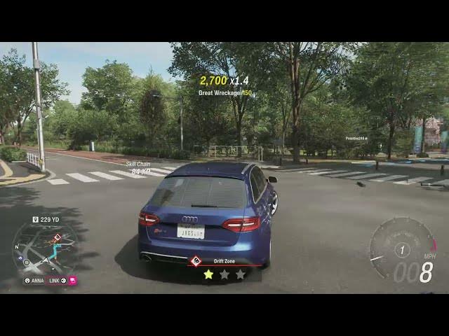 Video thumbnail for Forza Horizon 6 - Drift Zone - Inner City Run: 2013 Audi RS4 Avant | Cherry Blossoms Gameplay