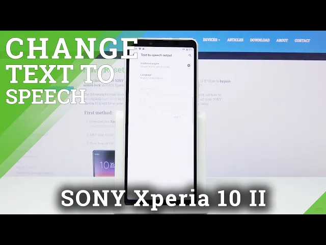 Video thumbnail for How to Manage Text to Speech in SONY Xperia 10 II – Convert Text to Speech