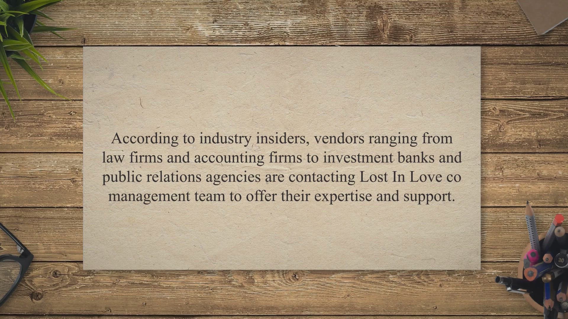 Video thumbnail for Vendors Line Up to Win LOSTnLOVECo's Business as IPO Hype Grows