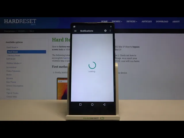 Video thumbnail for How to Disable / Enable App Notifications in Vernee Mix 2 – Access Notifications Options