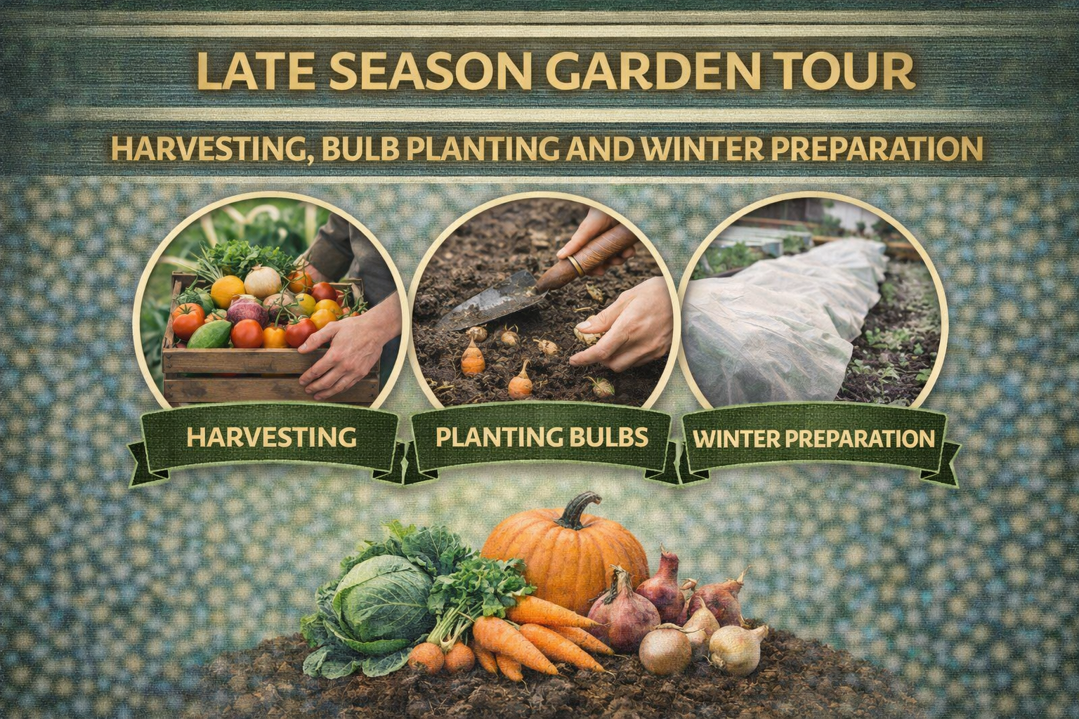 Video thumbnail for Late Season Garden Tour | Harvesting, Bulb Planting and Winter Preparation