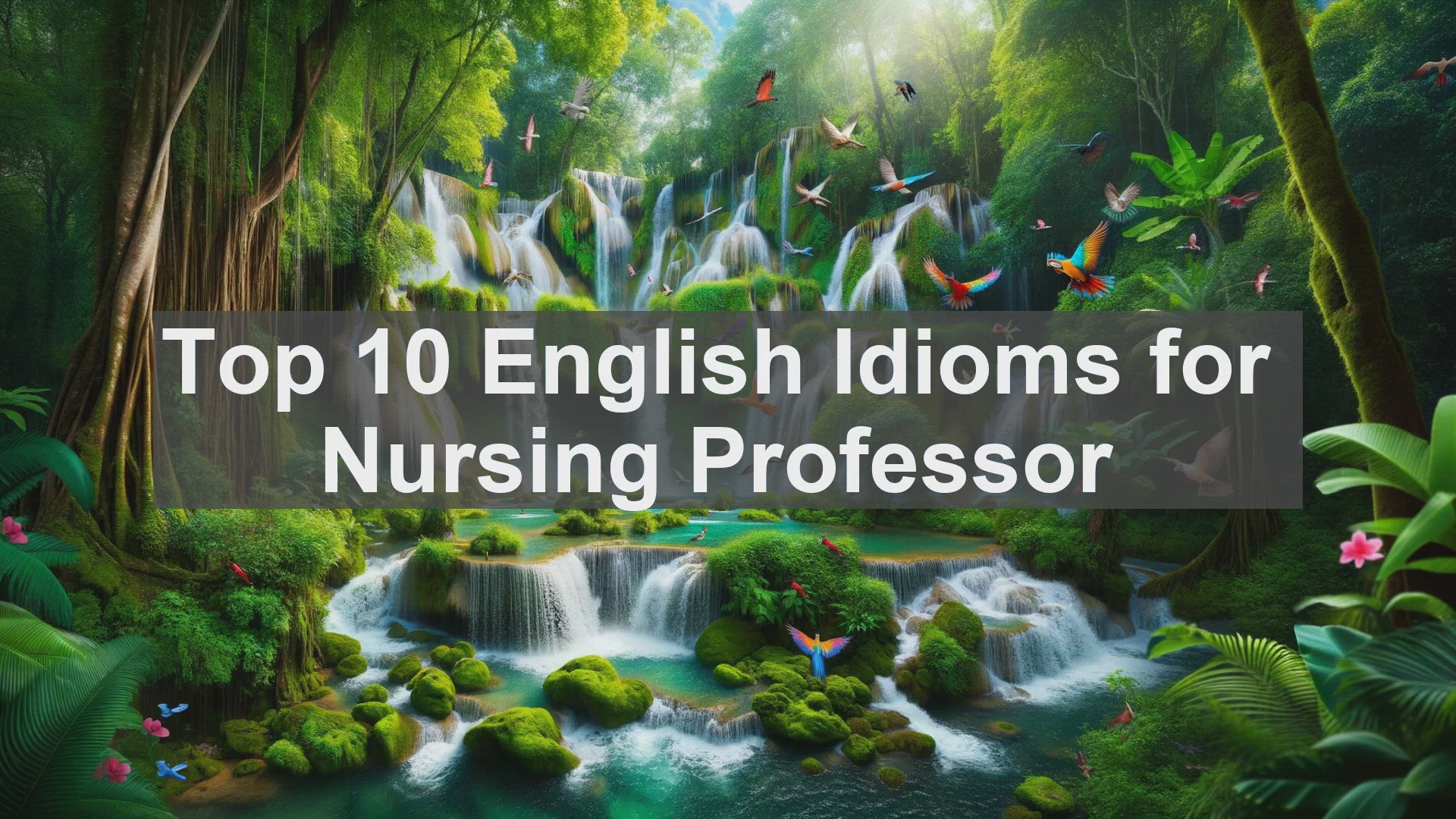 'Video thumbnail for Top 10 English Idioms for Nursing Professor'