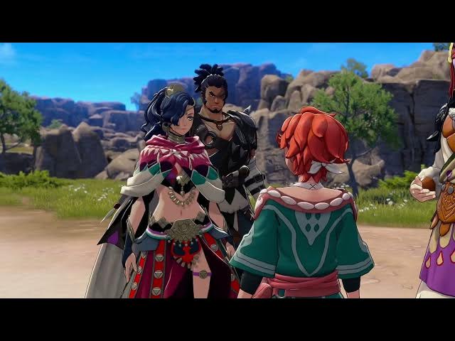 Video thumbnail for Fire Emblem: Fortune's Weave - 1 Leda Path Ch 2: Mu Is a Girl Pretending To be a Boy Cutscene