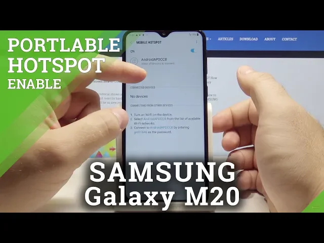 Video thumbnail for How to Activate Portable Hotspot in SAMSUNG Galaxy M20 – Set Up Personal Hotspot