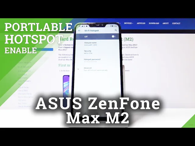 Video thumbnail for How to Activate Portable Hotspot in Asus ZenFone Max M2 – Enable Wi-Fi Sharing