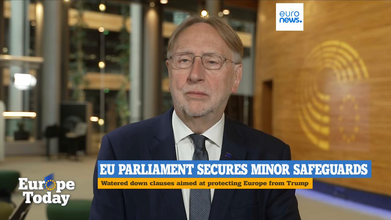 Video thumbnail for ‘We have other countermeasures ready’ if US disrespects EU trade deal, says top negotiator Lange
