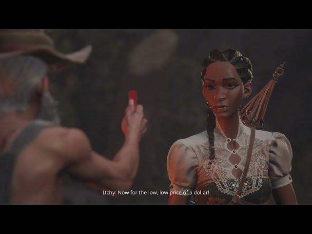 Video thumbnail for South of Midnight - Chapter 9 Of Webs and Woman: Hazel Meets Itchy Cutscene | Find Clues Gameplay