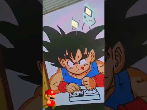 Video thumbnail for Goku playing video games art by me follow for more