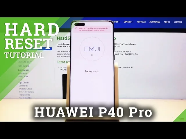 Video thumbnail for Hard Reset HUAWEI P40 Pro - Remove Password / Factory Reset