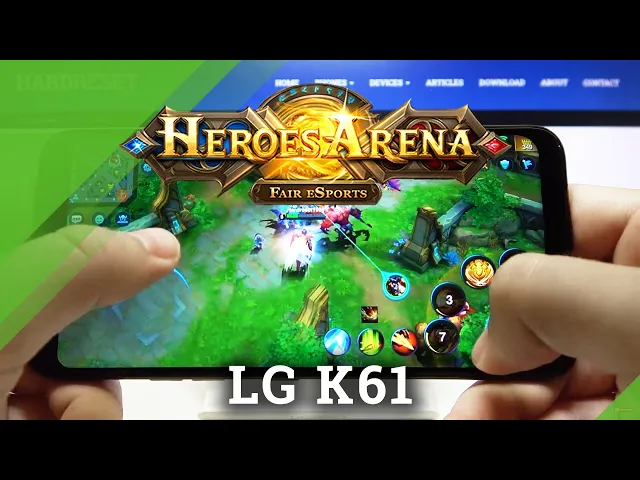 Video thumbnail for How Heroes Arena Performs on LG K61 – Check Out Gaming Abilities
