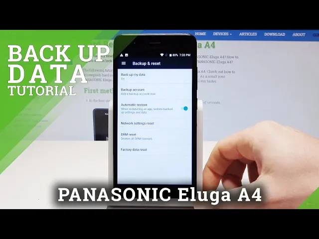 Video thumbnail for How to Enable Google Backup in PANASONIC Eluga A4 - Duplicate Data