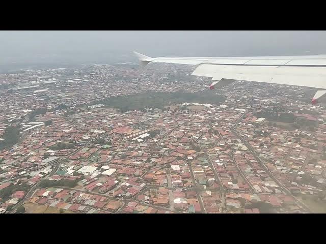 Video thumbnail for ✈️ Landing in San José — Window Seat Arrival into Juan Santamaría Airport 🇨🇷🌿