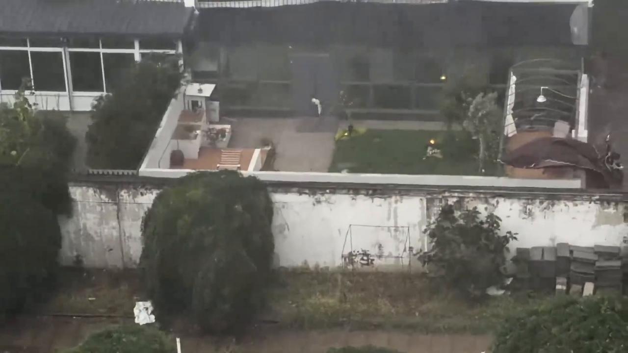 Video thumbnail for China: Kitten locked out in the rain.