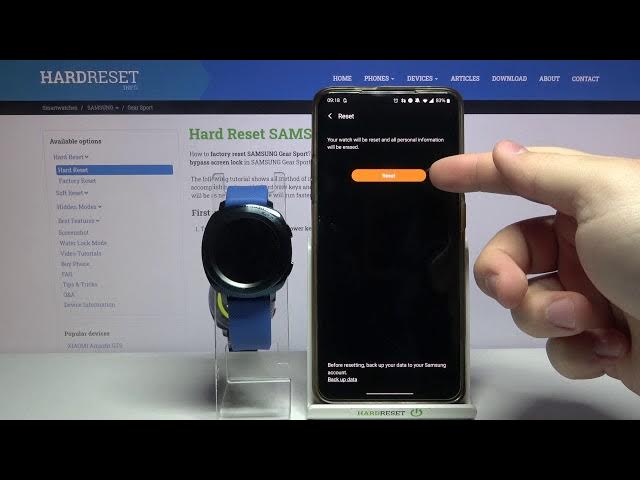 Video thumbnail for Hard Reset SAMSUNG Gear Sport via App – Erase Data Storage / Wipe Data