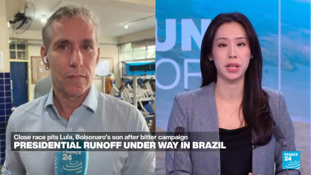 Video thumbnail for Presidential runoff under way in Brazil